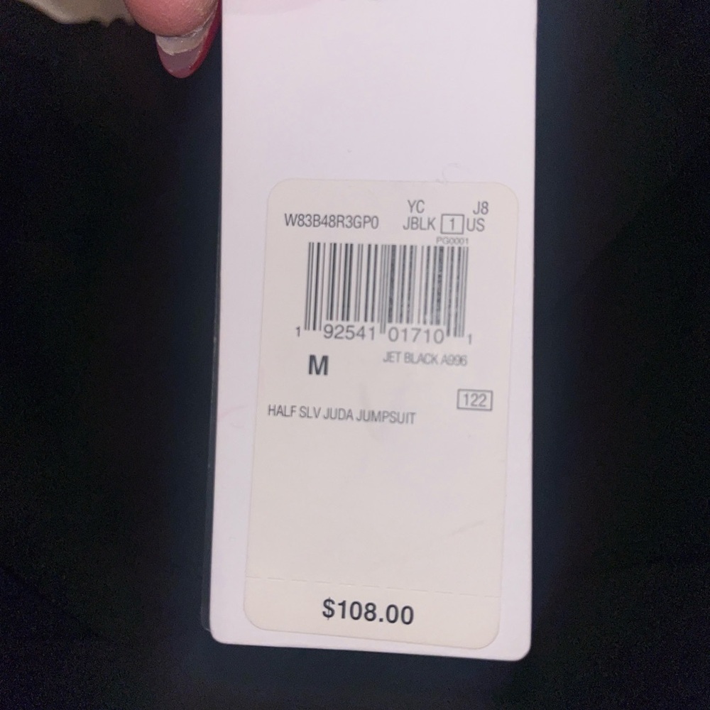 Guess Black Off-Shoulder Jumpsuit NWT Medium - Picture 7 of 7